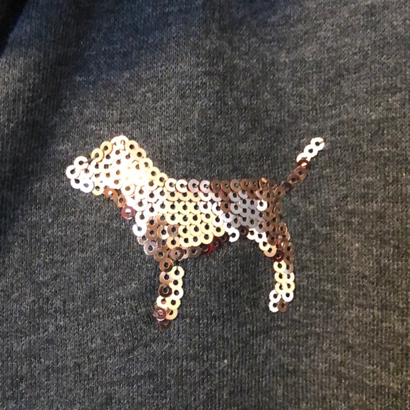 Victoria's secret PINK half zip. Rose gold bling ✨ - Picture 4 of 6